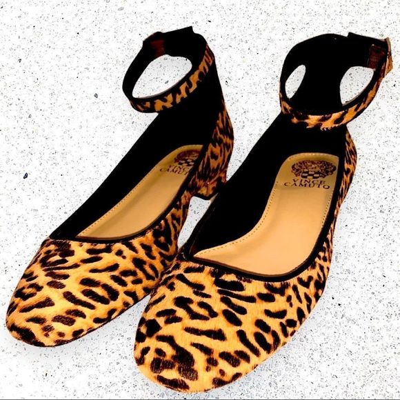 Vince Camuto Leopard Print Heels - Picture 4 of 7